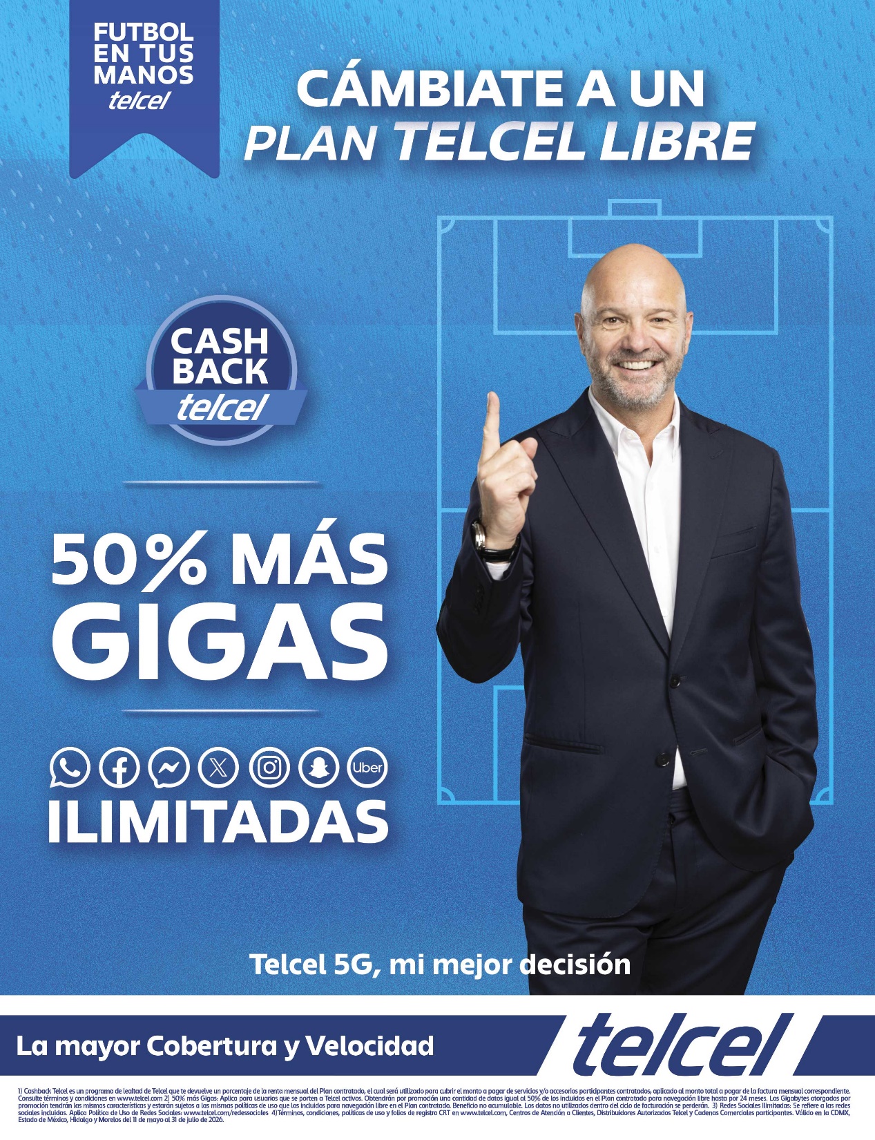 Plan Telcel Libre junio 2026 - 50% más gigas (móvil)